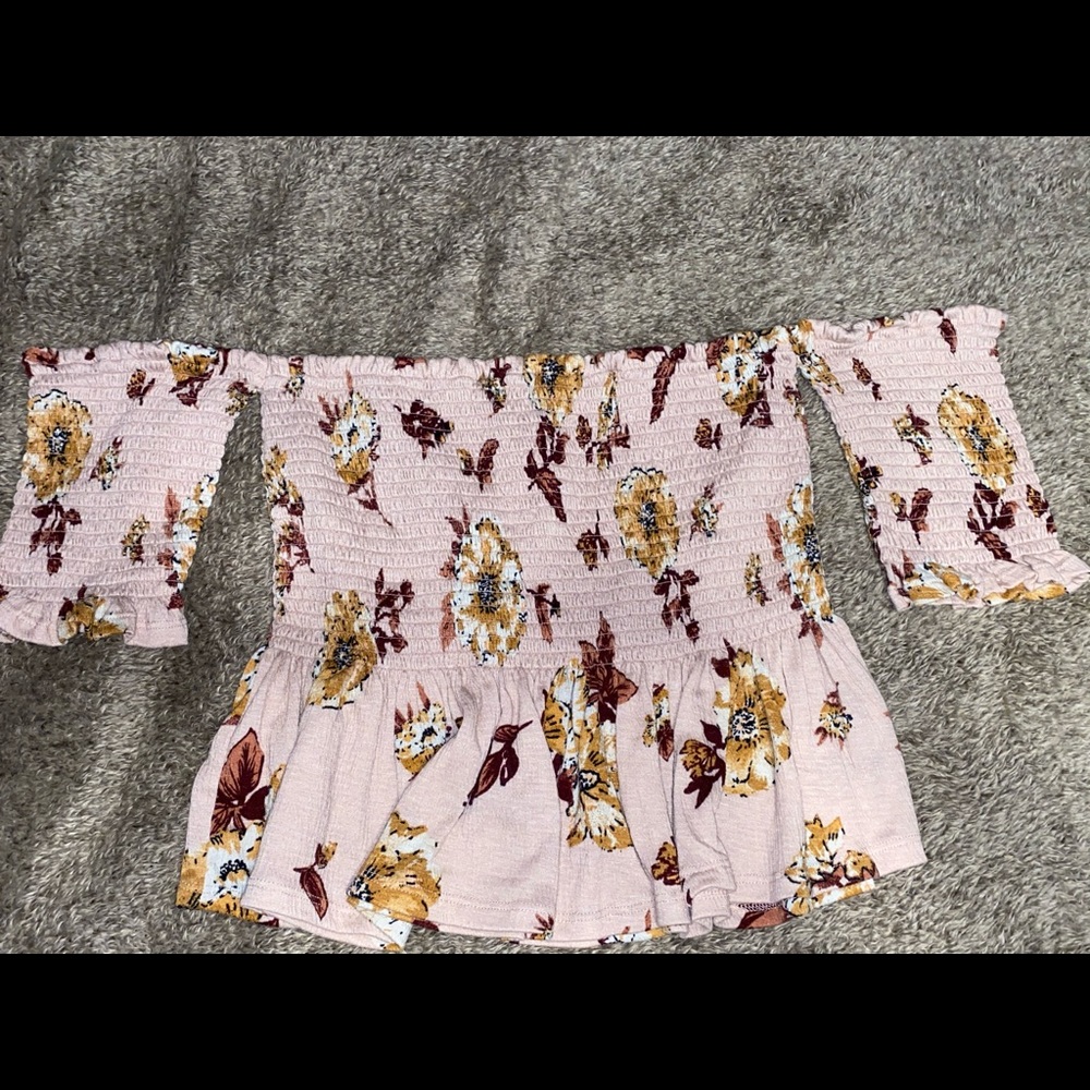 Pink floral top